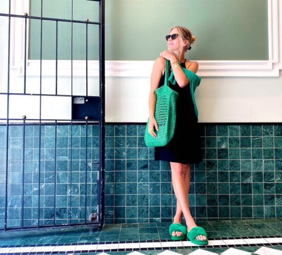 Black Summer Dress. Fashion Blogger Girl by Style Blog Heartfelt Hunt.