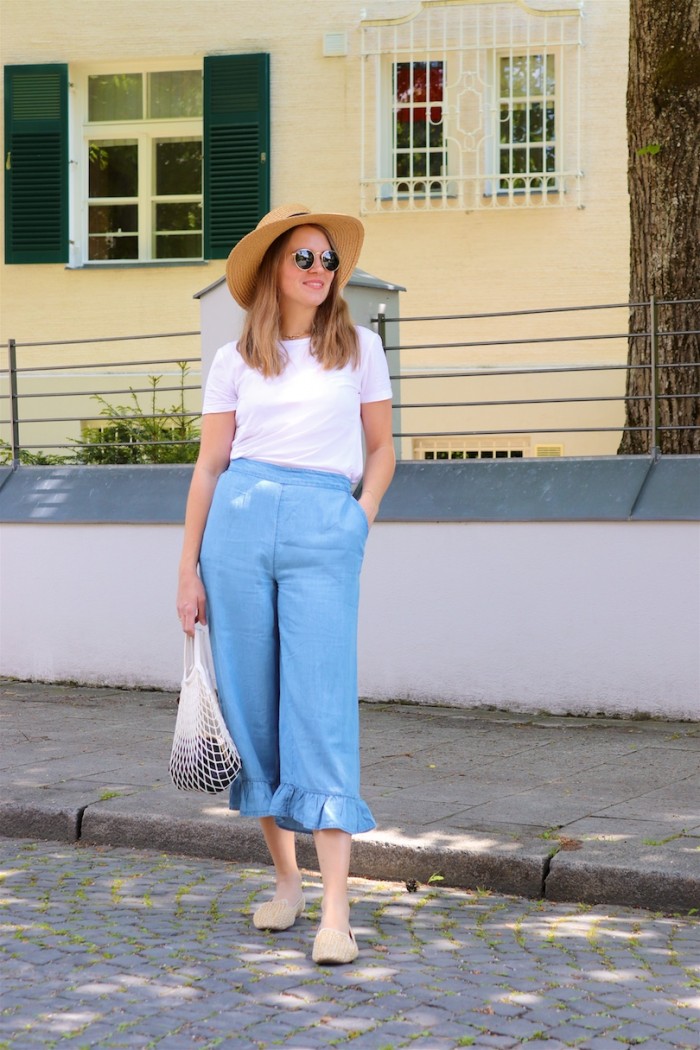 Denim Ruffles Fashion Blog Heartfelt Hunt by Marie Mehta