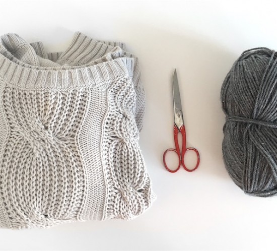 DIY Fringe Sweater. Fashion Blogger Girl from Heartfelt Hunt showing her diy for a fringe sweater.