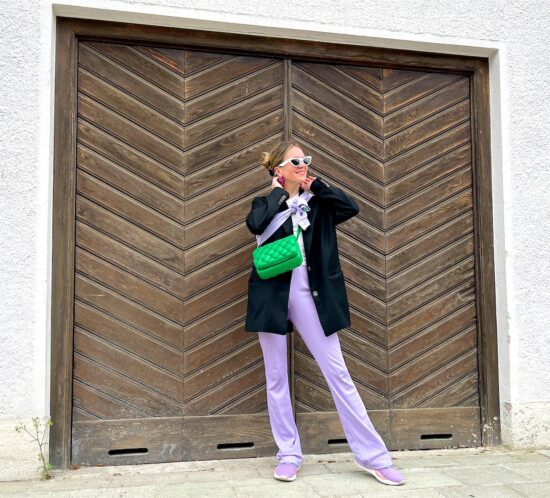 Purple & Green. Fashion Blogger Girl by Style Blog Heartfelt Hunt.